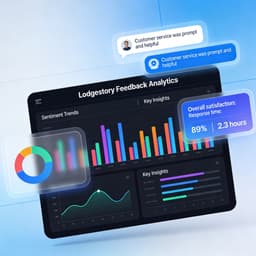 Analytics dashboard visualizing voice feedback and customer sentiment trends.
